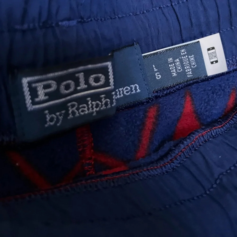▪️Polo Ralph Lauren Festive Holiday Red Green Blue Geometric-Print Fleece Jogger